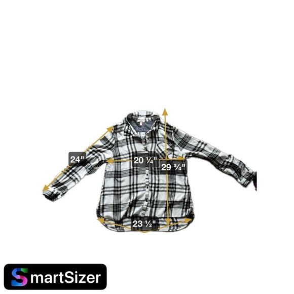 Como Vintage Plaid Flannel Button Down Cozy Grunge XL Bohemian Classic Breezy - Picture 12 of 15